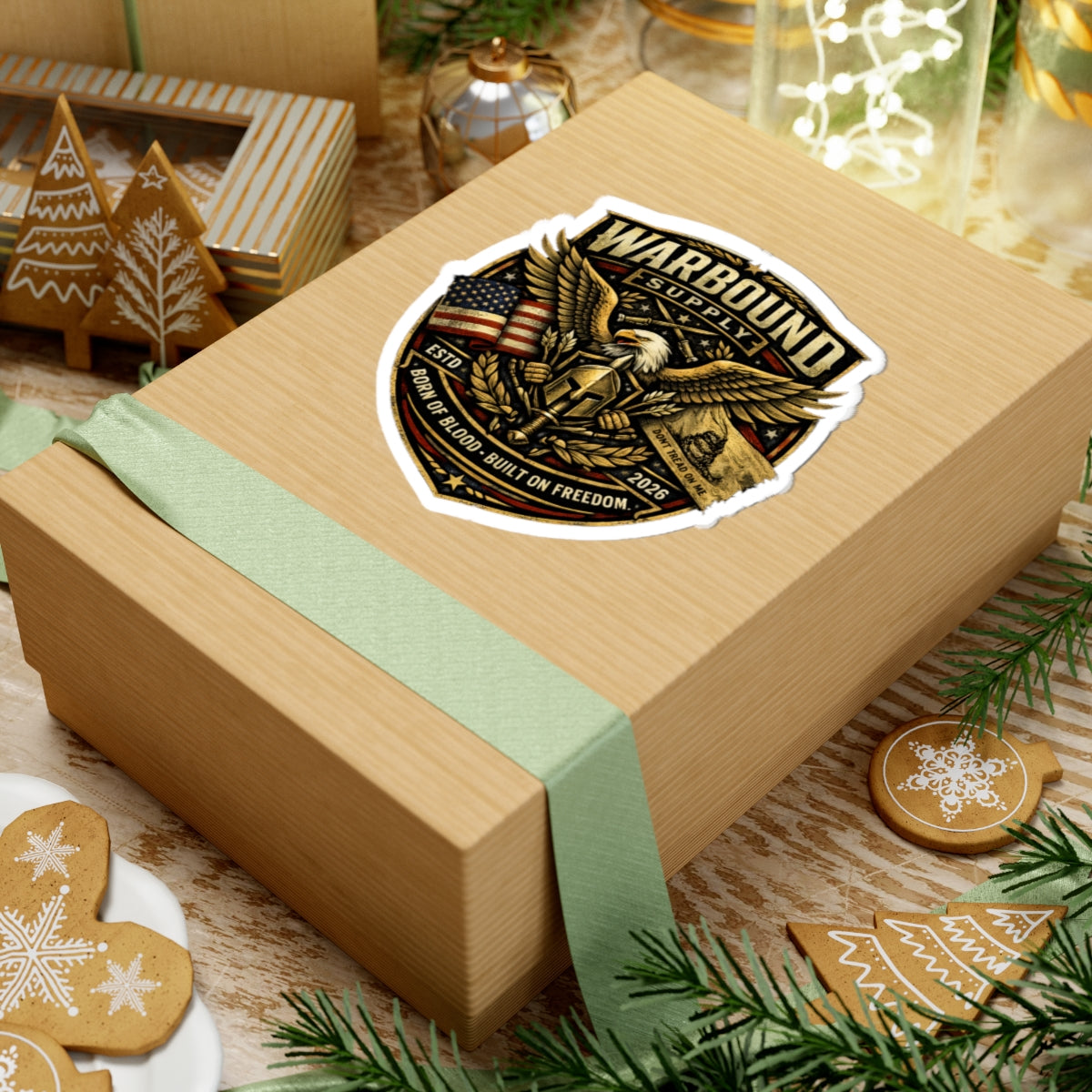 Warbound Supply Eagle Shield Sticker